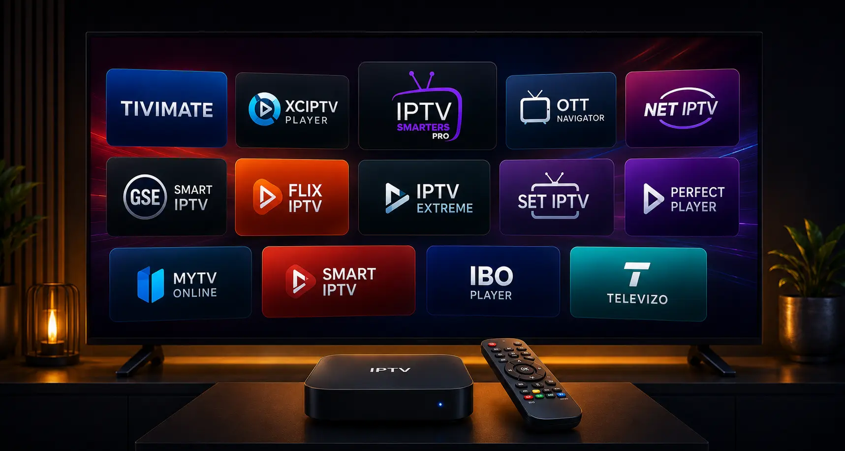 Beste IPTV Apps - Smarters Pro, Smart IPTV, Flix IPTV auf Smart TV, Firestick, Android und iOS